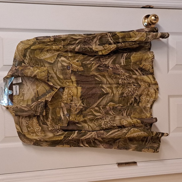 PURE SILK Sheer Oversized Blouse - Picture 2 of 8